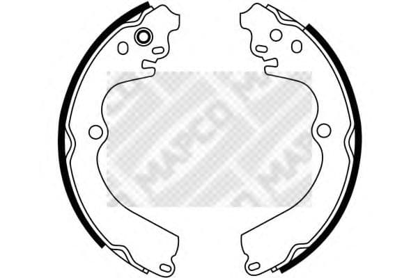 8579 MAPCO Тормозные колодки