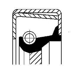 12011394B Corteco Сальник первичного вала