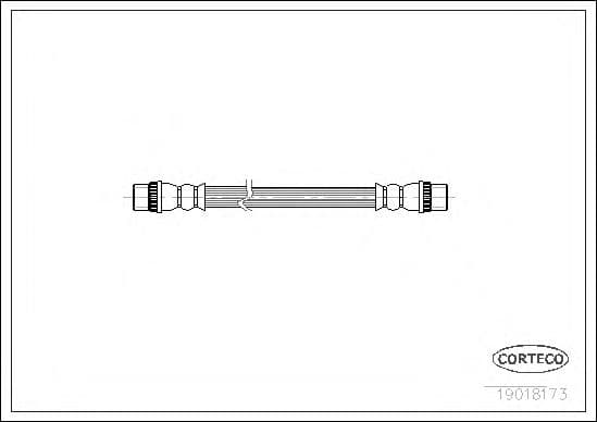 19018173 Corteco Гальмівний шланг