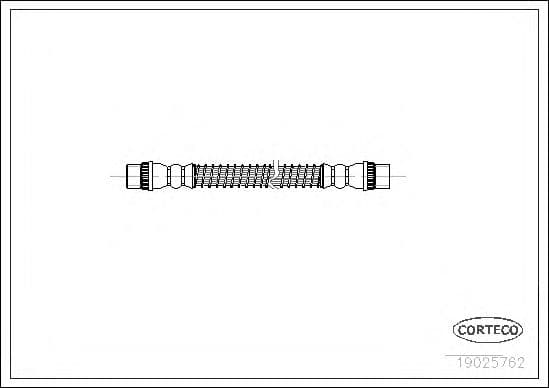 19025762 Corteco Гальмівний шланг