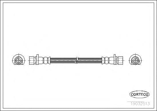 19032513 Corteco Гальмівний шланг
