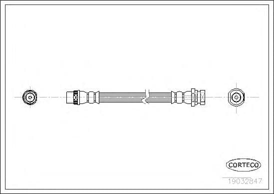 19032847 Corteco Гальмівний шланг
