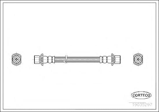 19035297 Corteco Гальмівний шланг