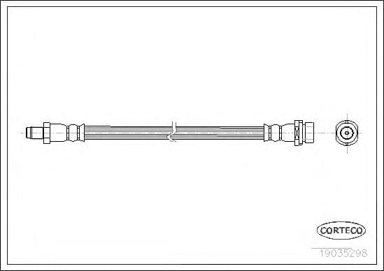 19035298 Corteco Гальмівний шланг