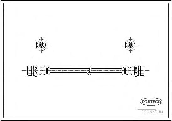 19033000 Corteco Тормозной шланг