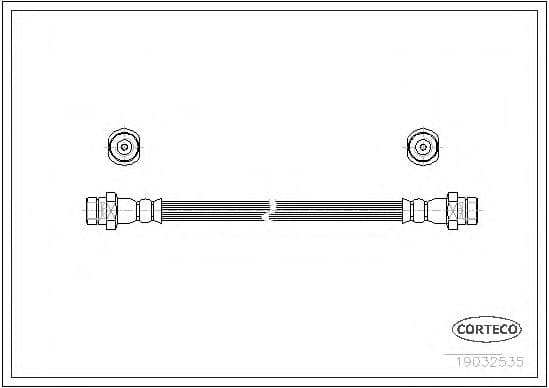 19032535 Corteco Тормозной шланг для Toyota Corolla