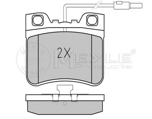 025 212 6717/W Meyle Тормозные колодки