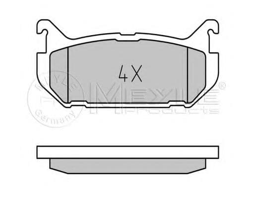 025 217 6614 Meyle Гальмівні колодки