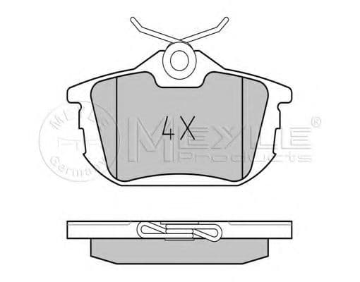 025 218 6115/PD Meyle Гальмівні колодки