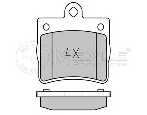 025 219 0015 Meyle Тормозные колодки для Mercedes C-Class