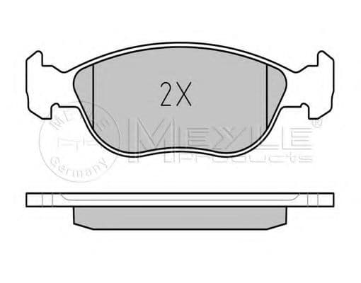 025 219 2717/W Meyle Тормозные колодки
