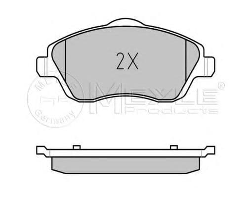 025 232 2517/PD Meyle Гальмівні колодки
