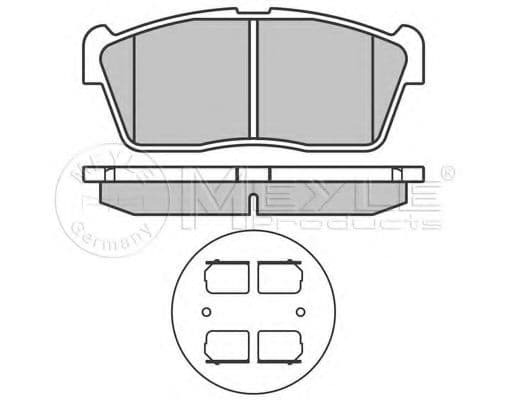 025 235 0715 Meyle Гальмівні колодки