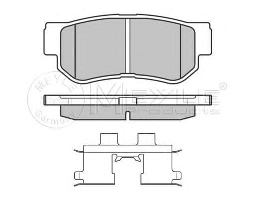025 235 4314/W Meyle Тормозные колодки