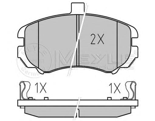 025 243 6917/W Meyle Тормозные колодки для Hyundai Elantra