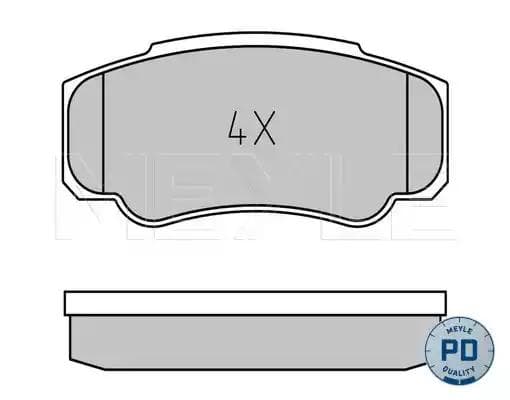 025 239 2120/PD Meyle Гальмівні колодки