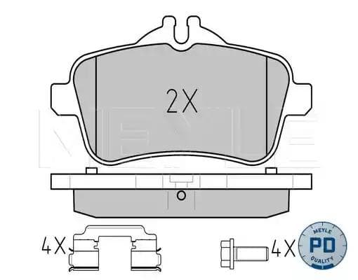 025 252 1516/PD Meyle Тормозные колодки
