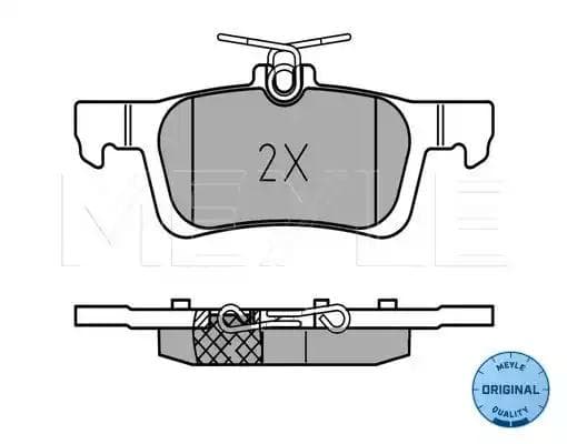 0252584116 Meyle Гальмівні колодки для Peugeot 308