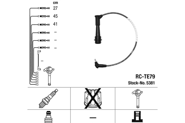 5381 NGK Комплект проводов зажигания