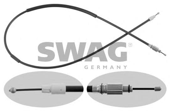30 93 6935 SWAG Трос ручного гальма