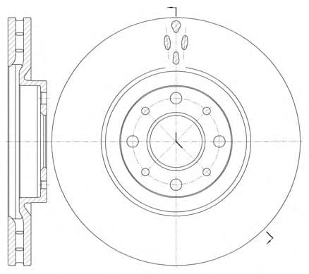 6734.10 Roadhouse Гальмівний диск