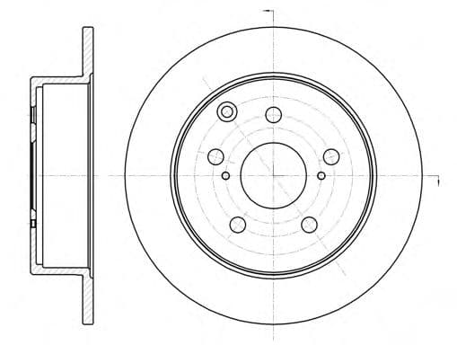 61324.00 Roadhouse Тормозной диск для Toyota Avensis