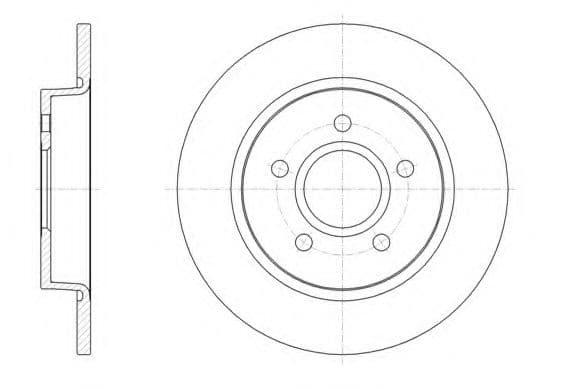 61503.00 Roadhouse Гальмівний диск для Ford Focus