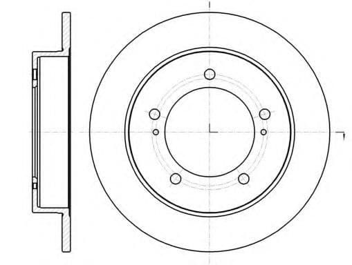 61490.00 Roadhouse Гальмівний диск для Suzuki Jimny