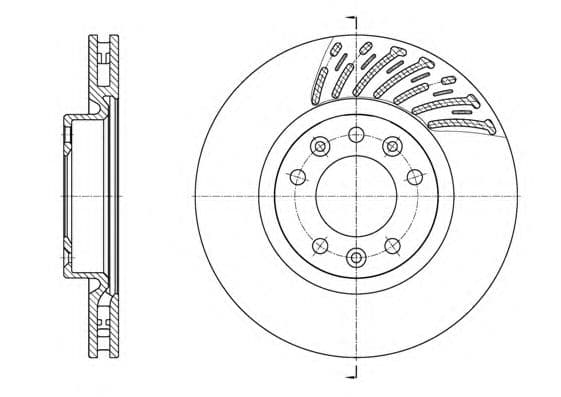 61556.10 Roadhouse Гальмівний диск для Citroen C4 Picasso