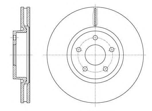 61562.10 Roadhouse Гальмівний диск для Ford Mondeo