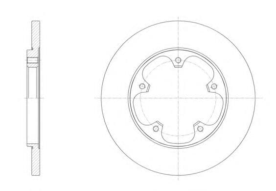 61567.00 Roadhouse Гальмівний диск для Ford Transit