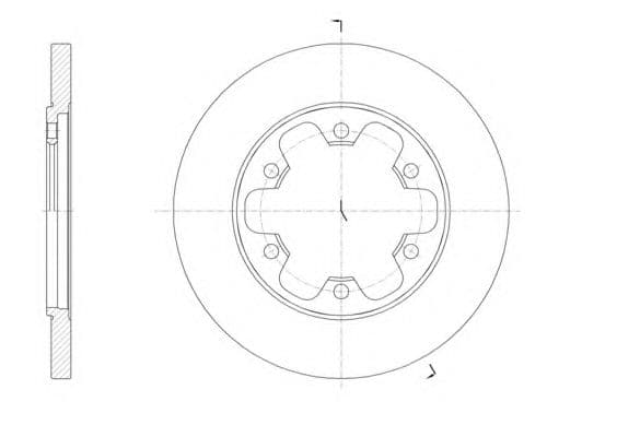 61569.00 Roadhouse Гальмівний диск для Ford Transit
