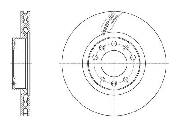61583.10 Roadhouse Гальмівний диск для Peugeot 308