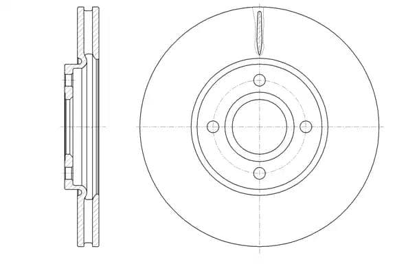 6160110 Roadhouse Гальмівний диск для Ford EcoSport