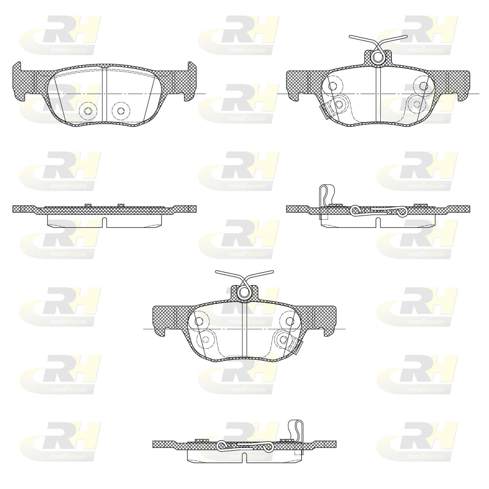 2186902 Roadhouse Тормозные колодки