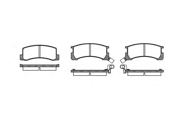 0185.02 Remsa Тормозные колодки