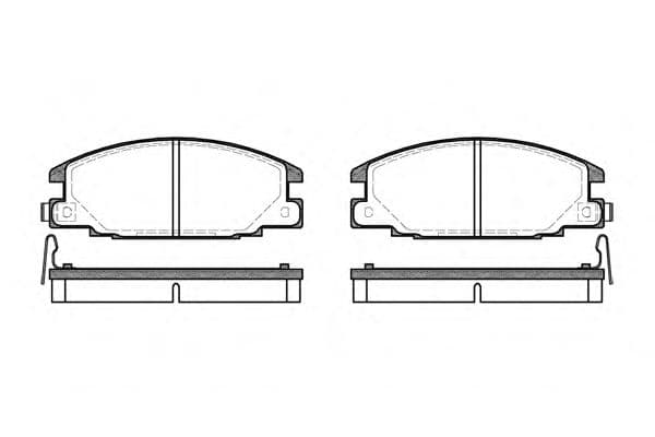 0238.04 Remsa Тормозные колодки