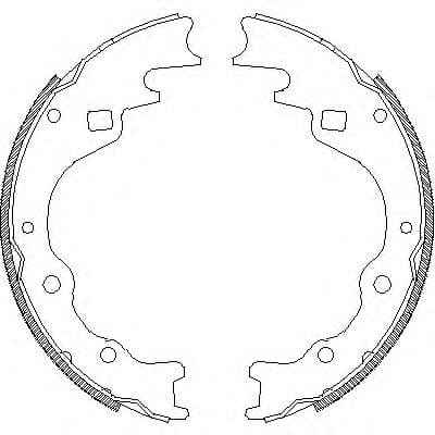 4365.00 Remsa Гальмівні колодки