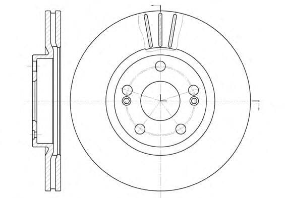 6301.10 Remsa Тормозной диск