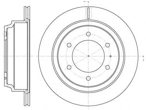 6515.10 Remsa Тормозной диск