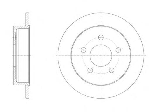 6719.00 Remsa Тормозной диск