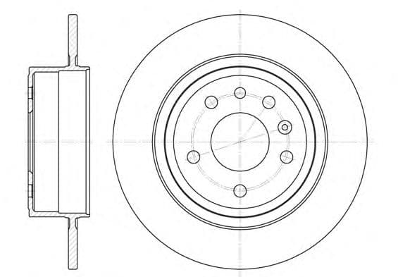 6764.00 Remsa Тормозной диск для SAAB 9-5