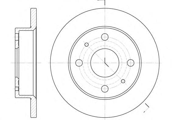 6830.00 Remsa Тормозной диск