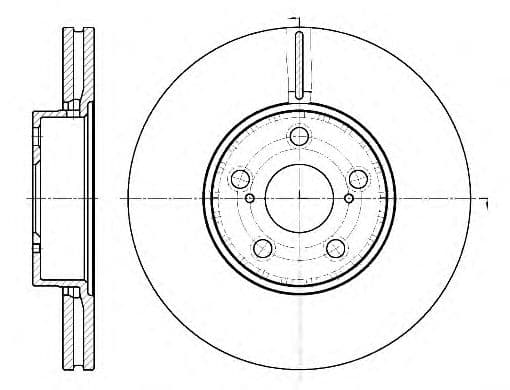 6887.10 Remsa Гальмівний диск для Toyota Avensis
