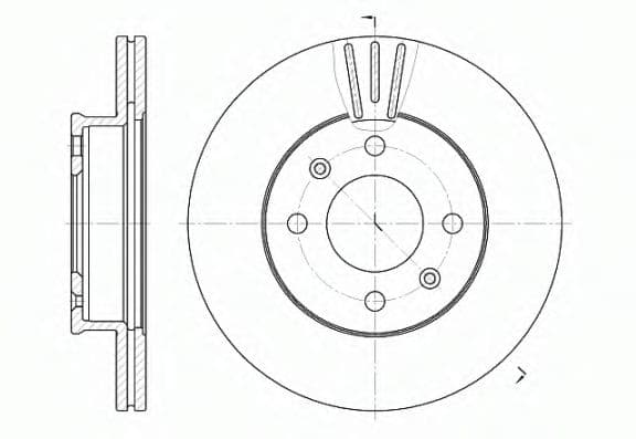 6958.10 Remsa Гальмівний диск