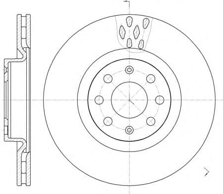 6982.10 Remsa Тормозной диск