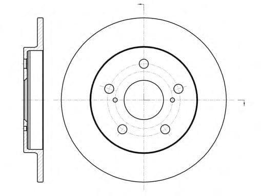 61074.00 Remsa Тормозной диск