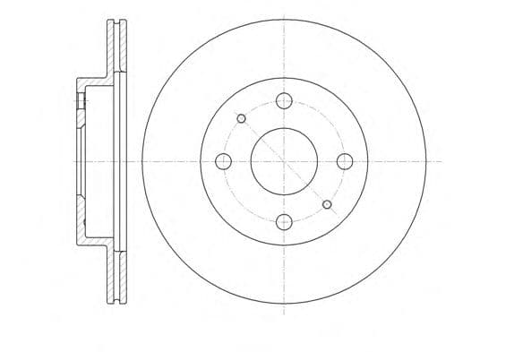 61355.10 Remsa Тормозной диск