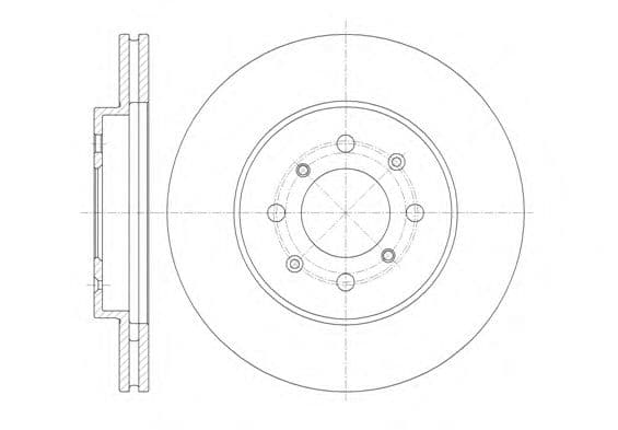 61357.10 Remsa Тормозной диск для Honda Jazz