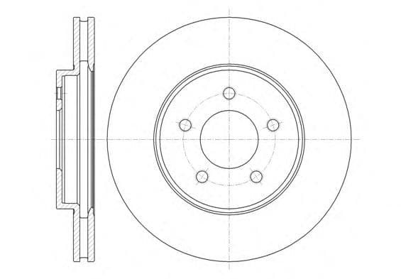 61376.10 Remsa Тормозной диск для Mazda Tribute